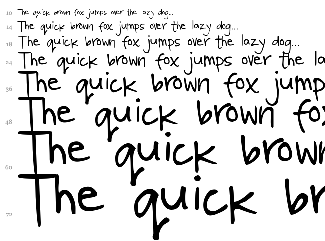 DJB Poppyseed font waterfall